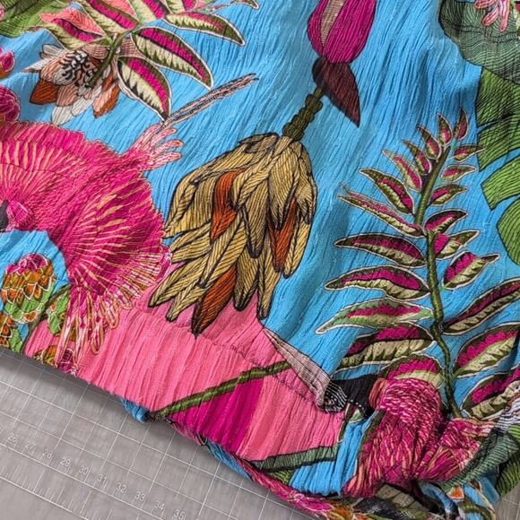 Rachel Rachel Roy Tropical Print Cropped Top, size medium - Picture 4 of 10